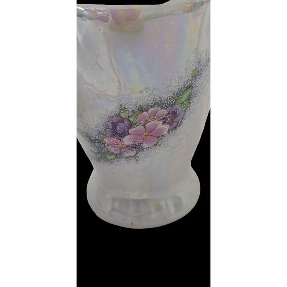 Opalescent Glaze Porcelain Vases 1970s Butterfly Carnival Glaze Ceramic Petite - Picture 11 of 11